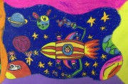 未来科技照片 30张小学阶段 美术参赛 一等奖作品 未来科技 智能机器 希望颂参赛素材